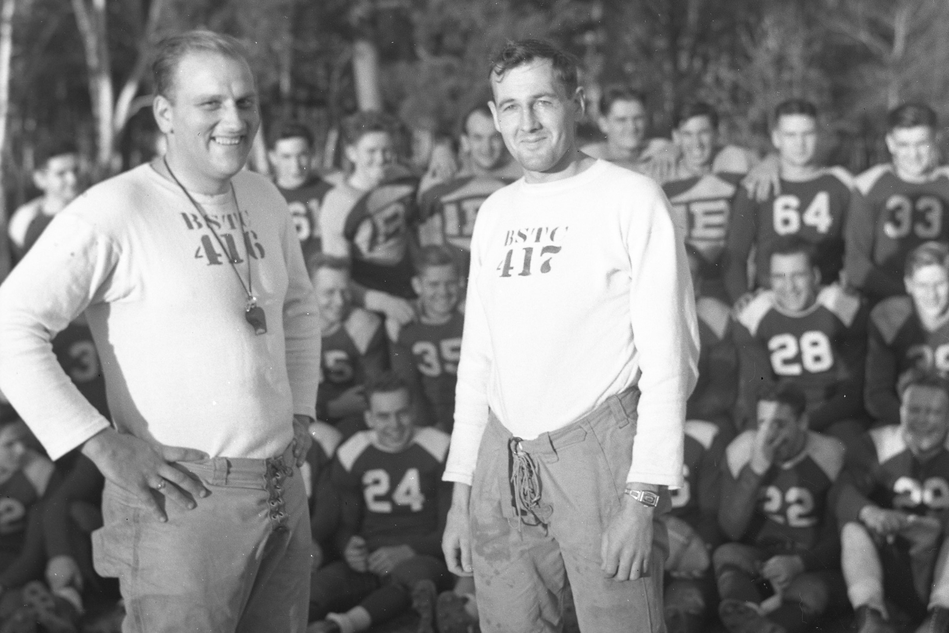 Coaches "Jolly" Erickson and Jack Frost, 1938