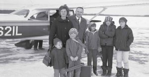 Dr. Harry F. Bangsberg and family before his 1967 trip to South Vietnam.