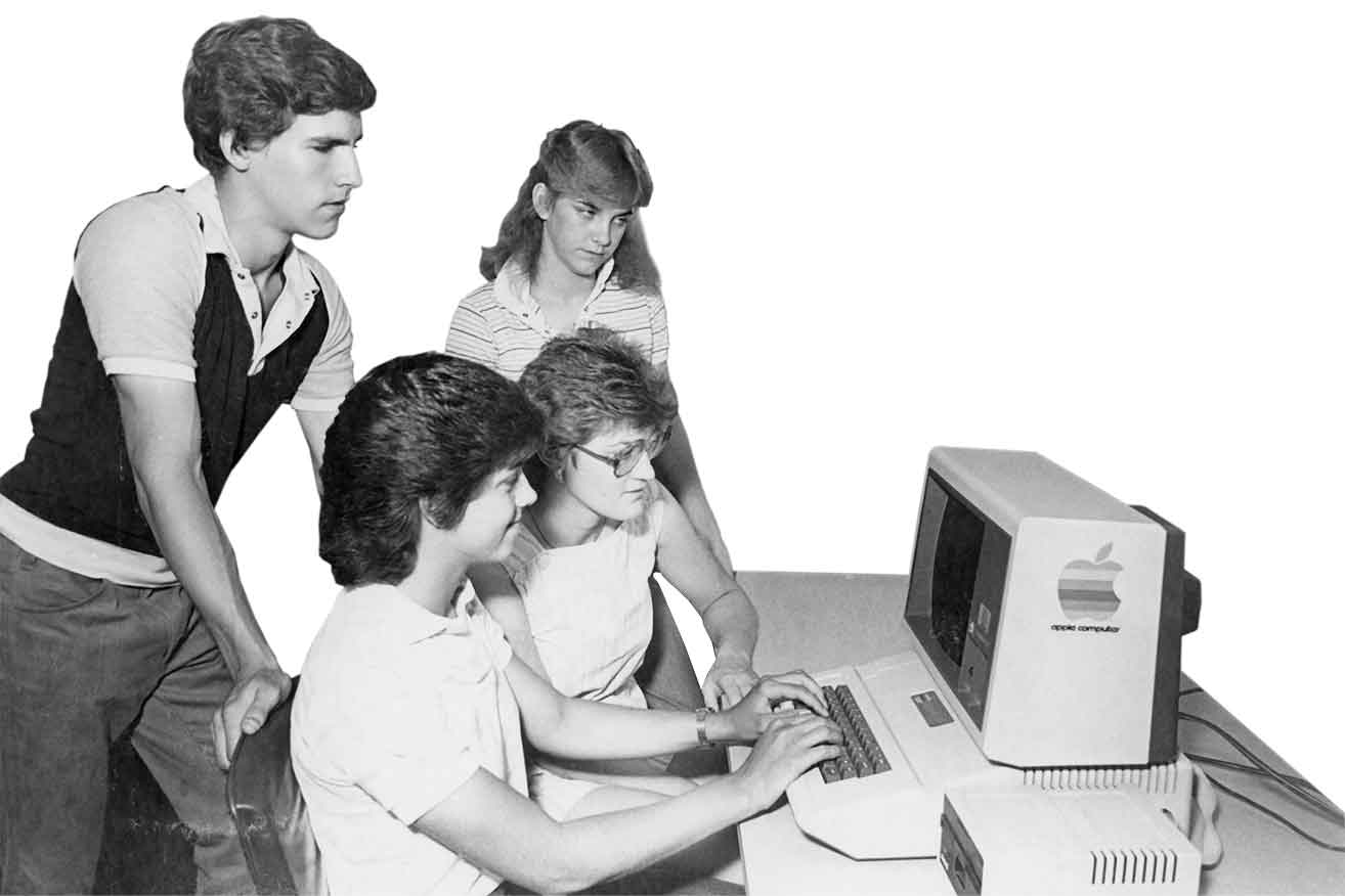 Apple computer, 1980s.