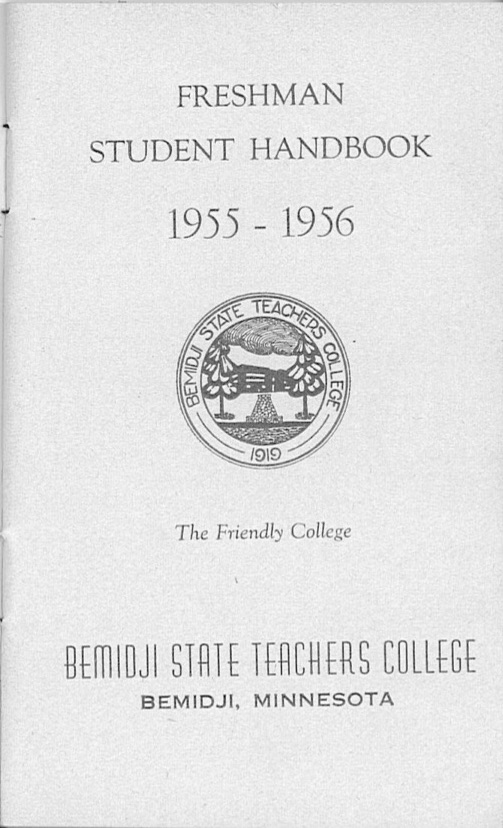BSTC Freshman Handbook, 1955 - 1956.
