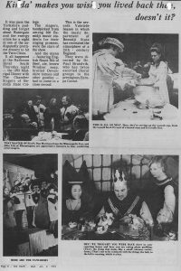 Newspaper story of the Sixth Annual Madrigal Dinner.