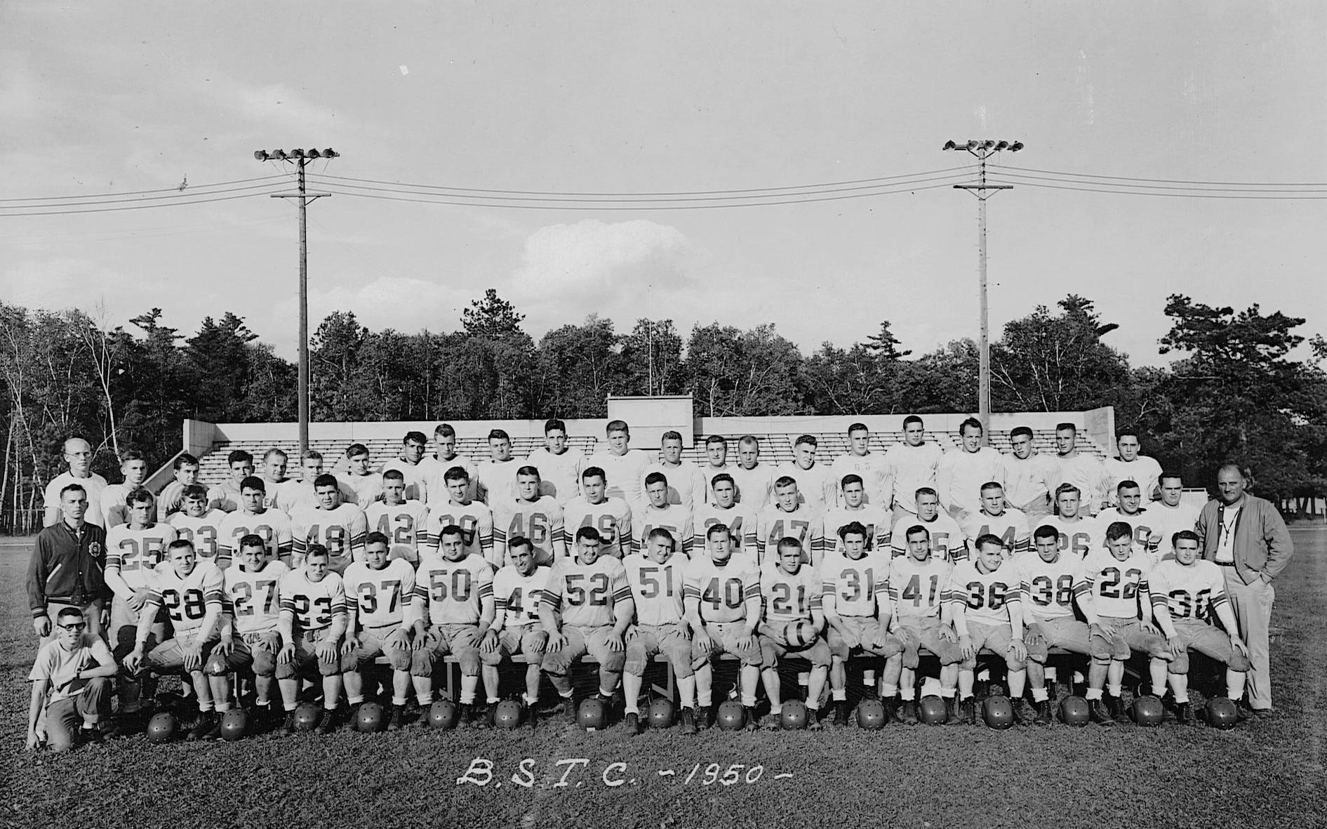 BSTC football team, 1950