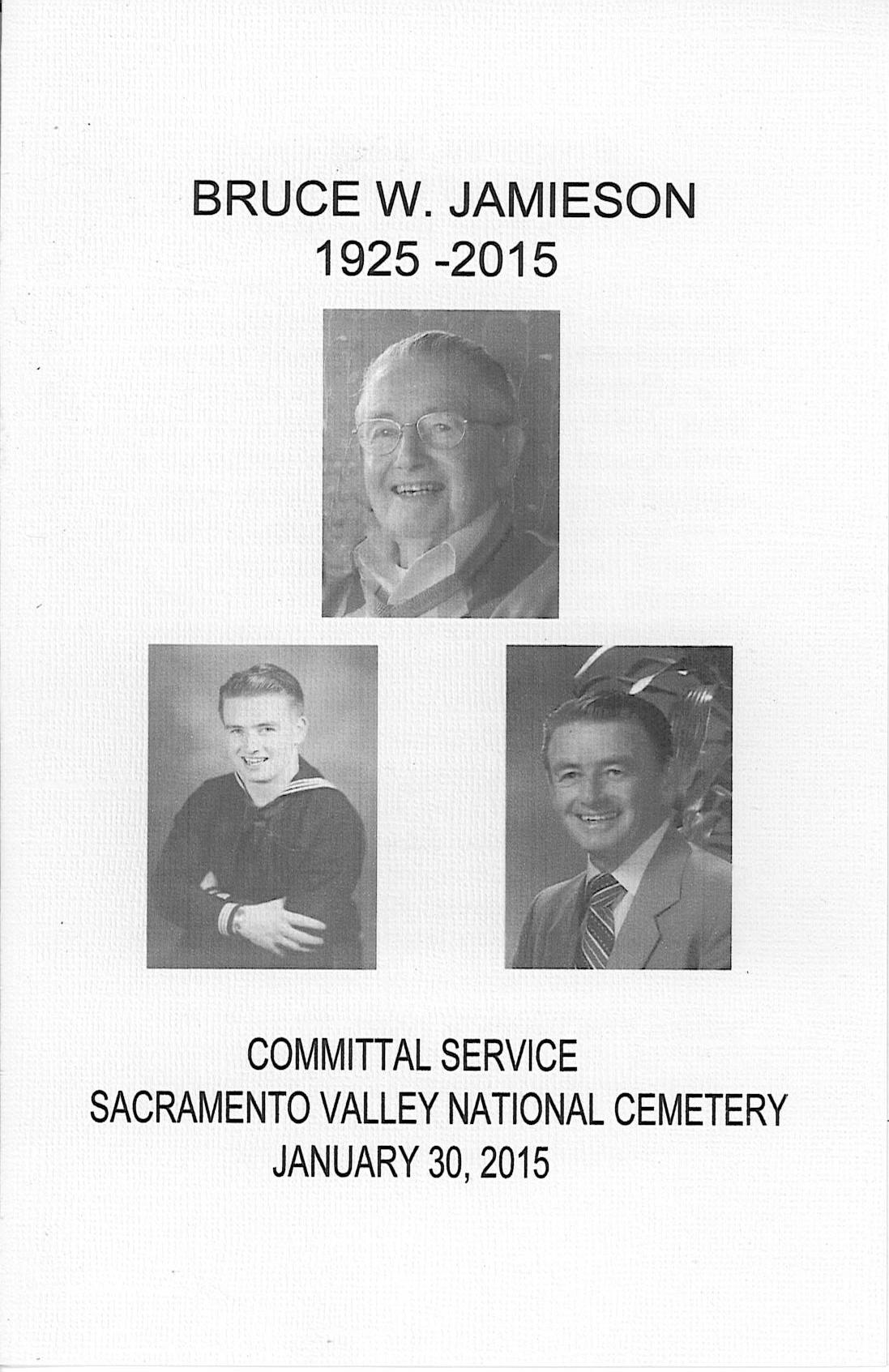 Obituary for Bruce W. Jamieson
