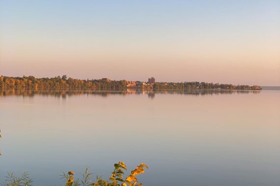 Bemidji State's Tamarack Hall, Bemidji's Tallest Building, is just a few steps from the shores of Lake Bemidji 