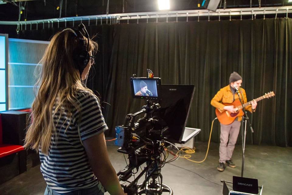 Student recording musician