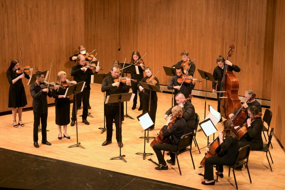 Bemidji State Chamber Orchestra performing in 2022