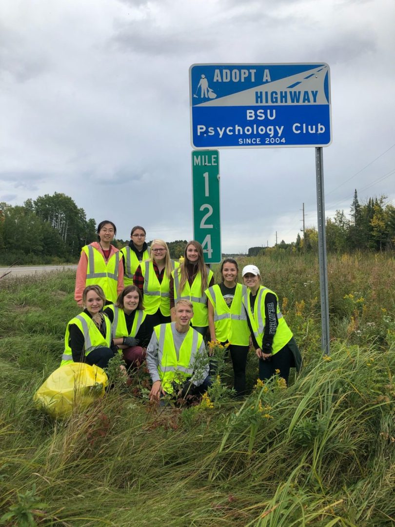Psychology Club's Highway Cleanup