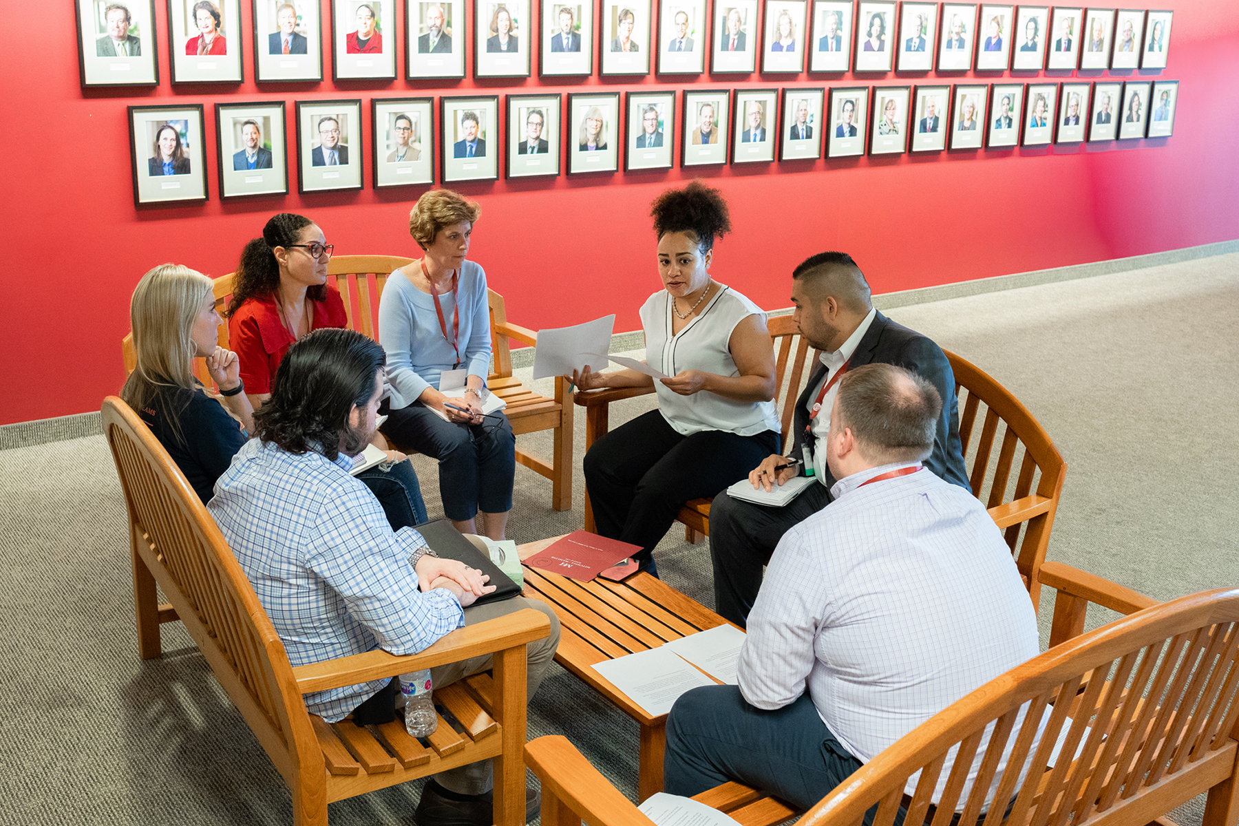 Mitchell Hamline Small group of law students