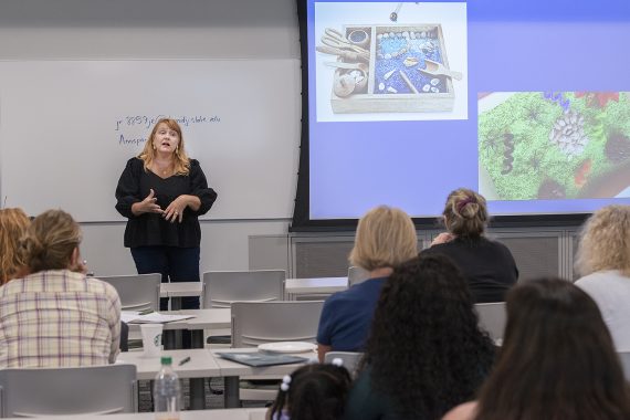 Camille Brandt presenting at the 2022 Special Education Conference