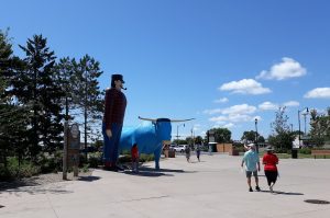 Paul Bunyan and Babe the Blue Ox in downtown Bemidji