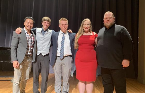 BSU faculty and students at the NATS competition.