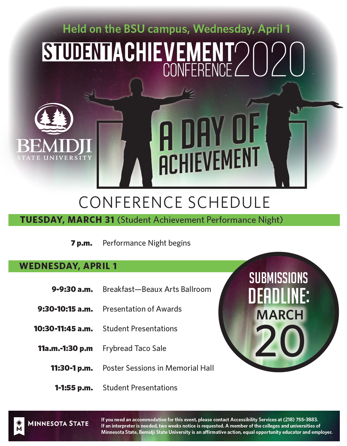 Student Achievement Conference 2020 flyer