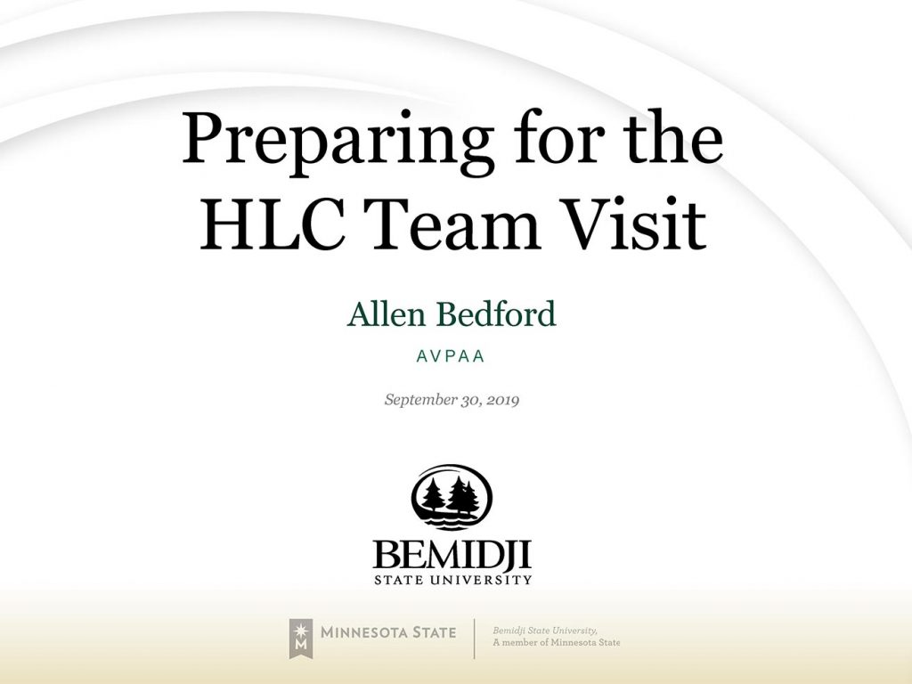 Preparing for HLC Team Visit PDF cover image