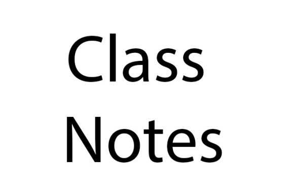 Class Notes