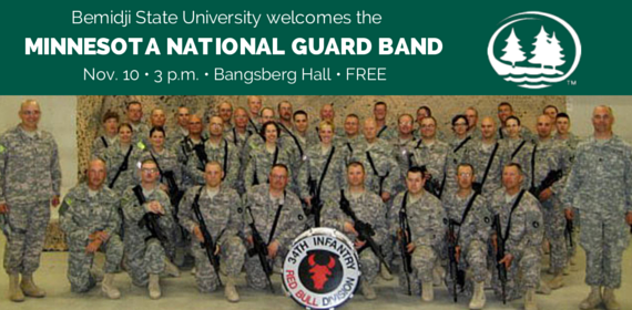 Minnesota National Guard Band performing Veteran’s Day tribute at BSU