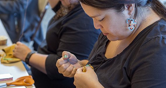 Gallery: American Indian Resource Center Moccasin Workshop