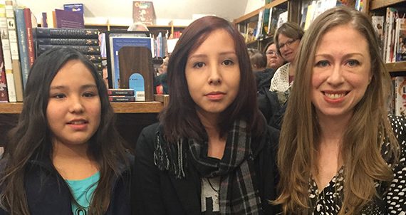 Members of Bemidji State’s Girls Who Code Club Meet Chelsea Clinton in St. Paul