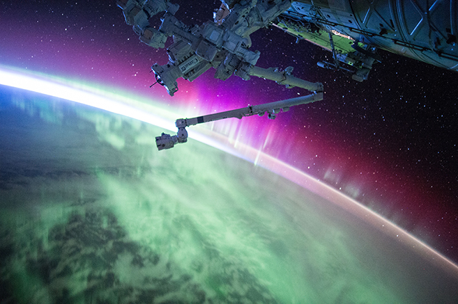 Photo taken by Scott Kelly aboard the International Space Station. Courtesy of NASA.