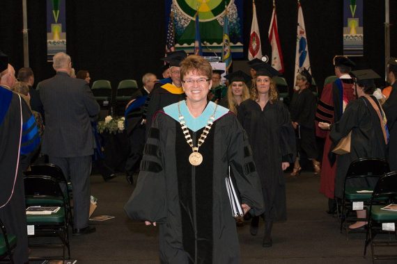 BSU President Faith Hensrud.