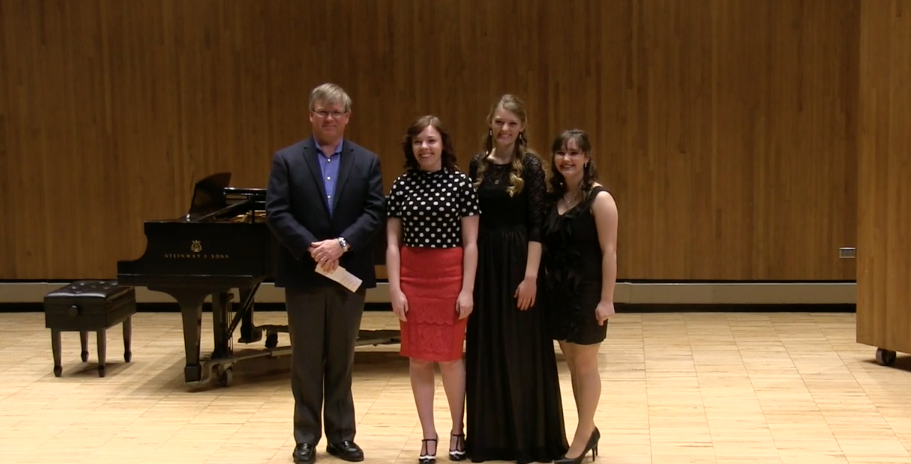 Department of Music Awards Three DeKrey Scholarships at Annual Competition