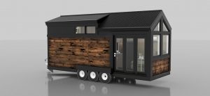 A digital image of the tiny house being designed, built and auctioned by BSU students.