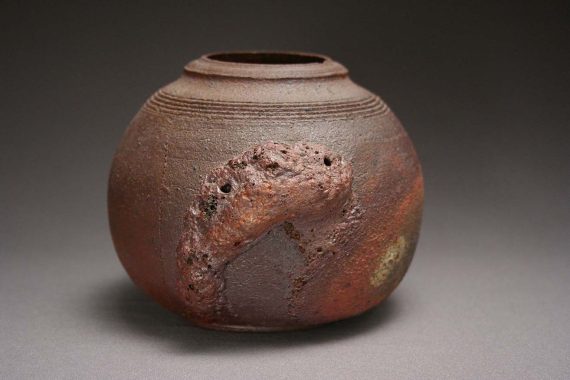 Margaret Harlow—raku vase