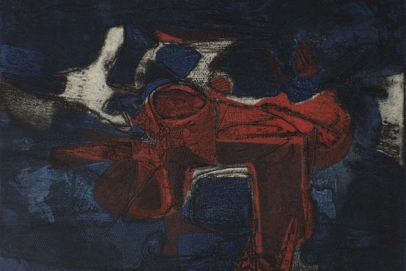 Karl Kasten, "La Mer," color etching