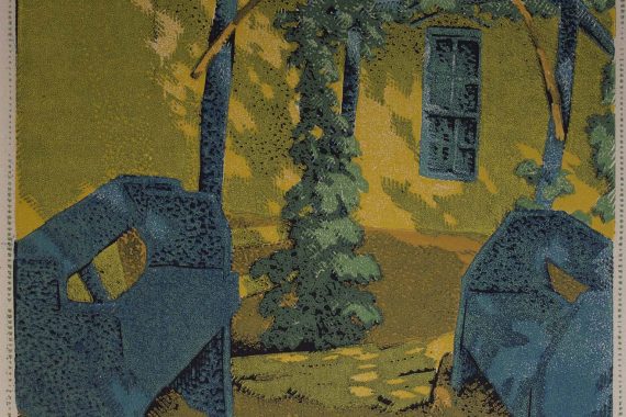 Gustave Baumann, "A Quit Corner," color woodcut