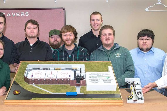 Proposed Baudette Hockey Arena Comes to Life in TAD School Model Lab