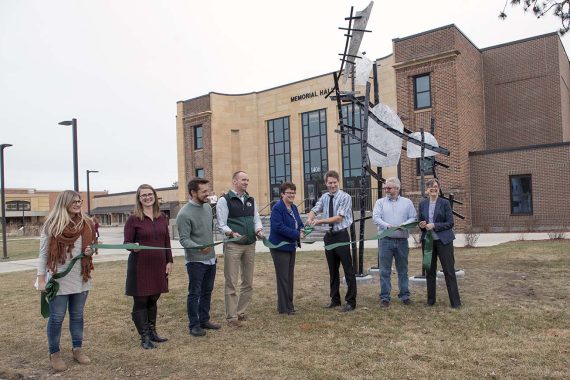 The ribbon-cutting ceremony for "Northscape."