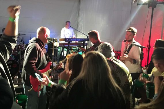 The Front Fenders entertain the crowd at the Beaver Block Party & Street Dance on Sept. 23 in downtown Bemidji.