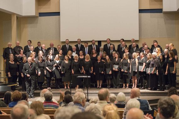 Bemidji Choir alums at their 80th Anniversary Concert at Evangelical Lutheran Church in Bemidji.