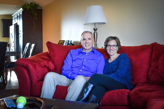 John and Dawn Bolduc at home in Lincoln, Neb., on Dec. 10.