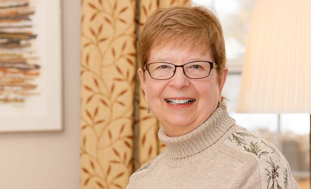 Lynne Holt '80 at home in St. Paul on Dec. 16.