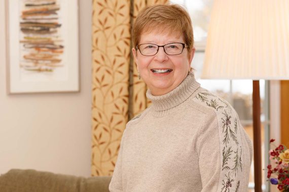 Lynne Holt '80 at home in St. Paul on Dec. 16.