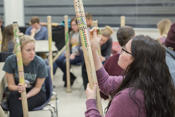 MUS2110 World Music students