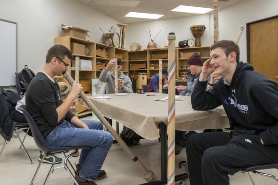 MUS2110 World Music students
