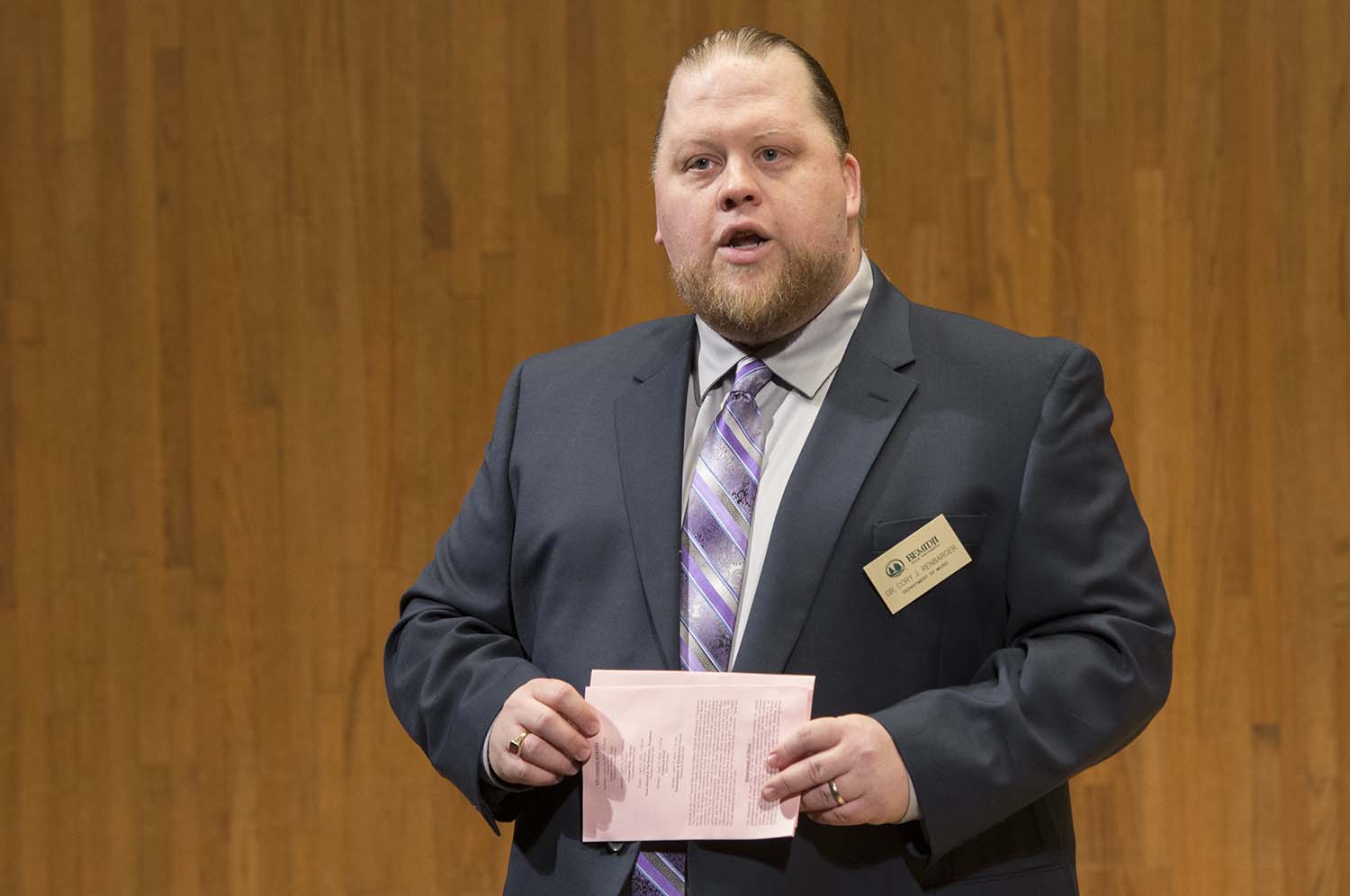 Dr. Cory Renbarger, associate professor of music