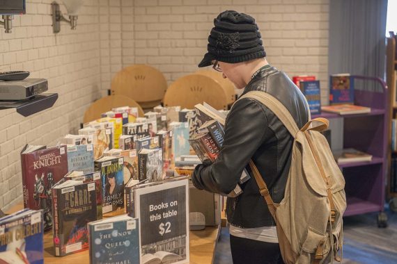 Book sale at A.C. Clark Library on Jan. 24.
