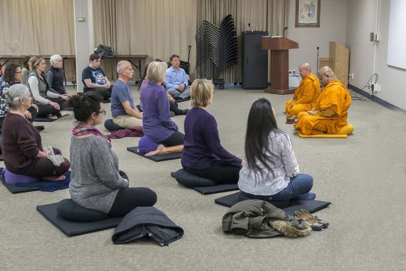 Mindfulness Meditation on April 10 in the Crying Wolf Room.