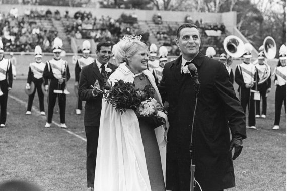 U.S. Sen. Walter Mondale and Homecoming Queen in 1968.
