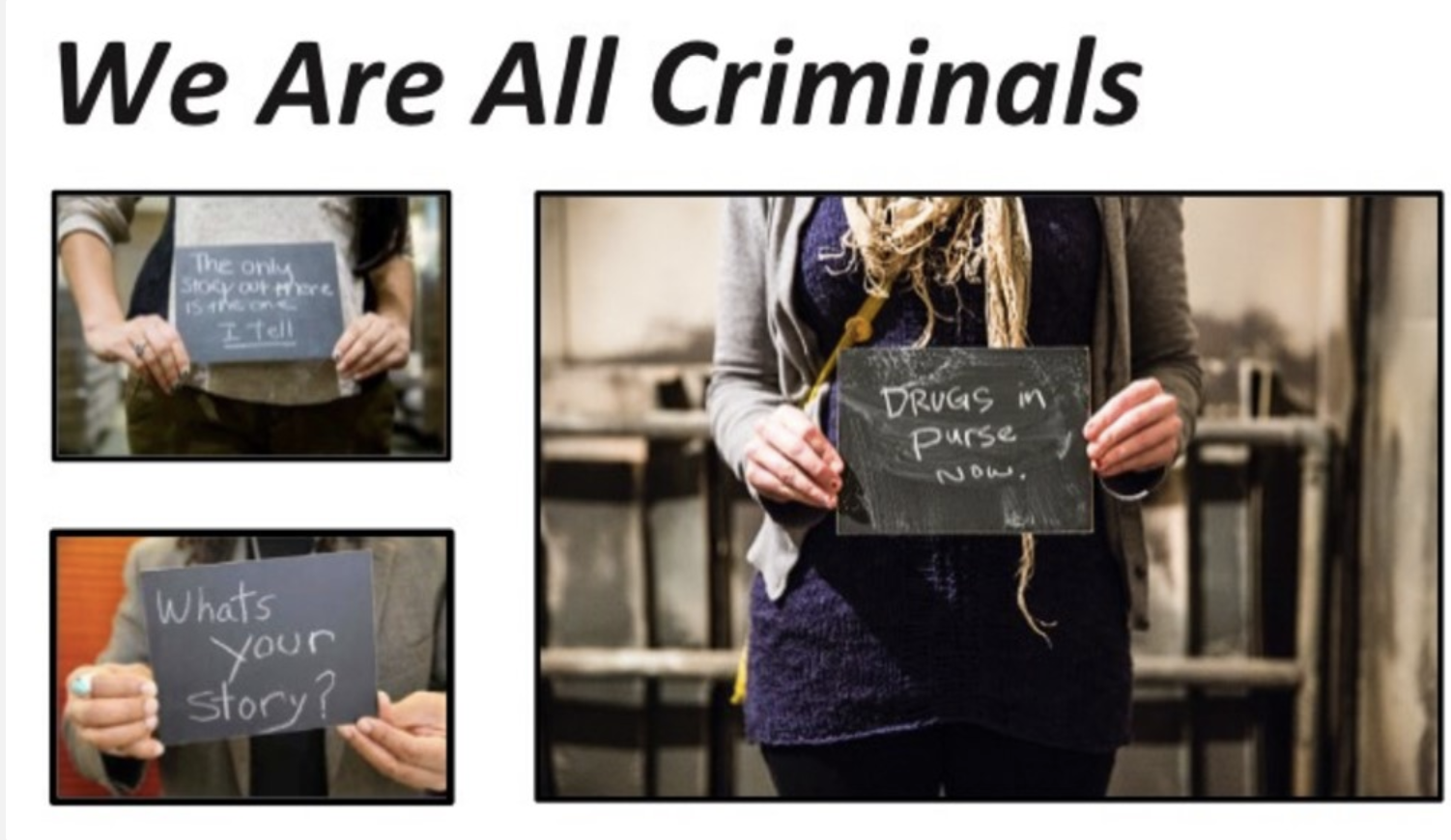 We are all criminals poster