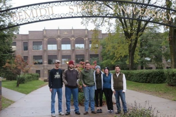 Six Bemidji State University Students Attend Wildlife Society National Conference six Bemidji State University students studying wildlife biology attended The Wildlife Society's 25th Annual Conference in Cleveland, Ohio.