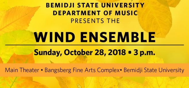 Wind Ensemble, Oct. 28, 2018.
