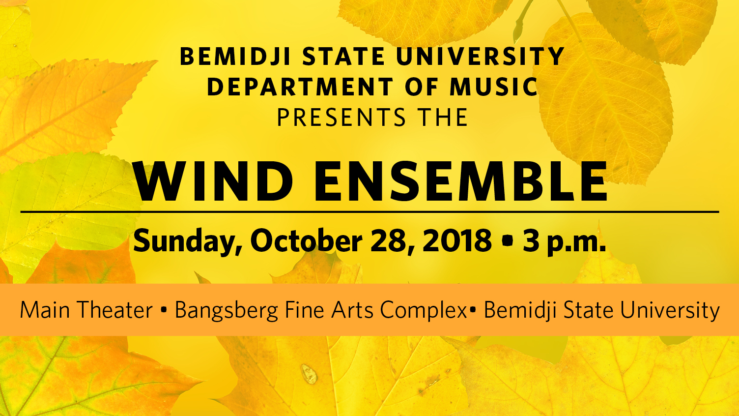 Wind Ensemble, Oct. 28, 2018.