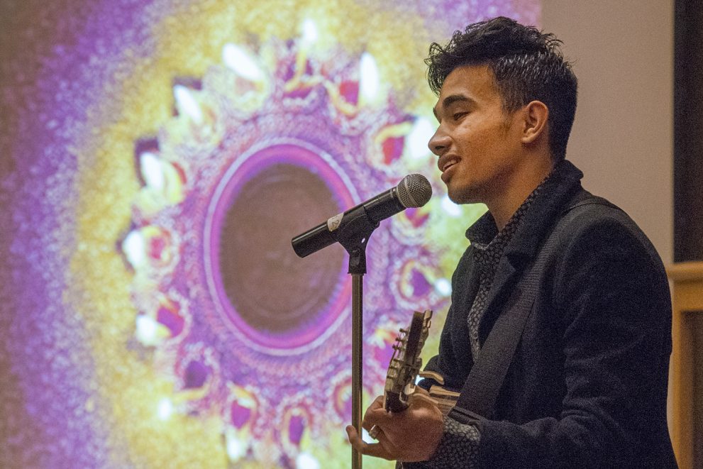 International Student Organization annual festival of lights, student performers.