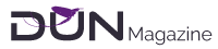 DUN Magazine logo with mayfly