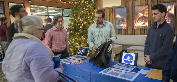 Bemidji State University marketing students presenting their original projects to local entrepreneurs