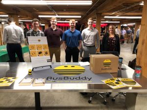 Bus Buddy student developers: Matt Notermann, Michaela Osborn, Zach Zaic, Zach Driscoll, and Wyatt Williams