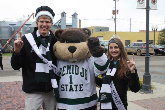 Homecoming King and Queen Garrett Ober and Autumn Huju.